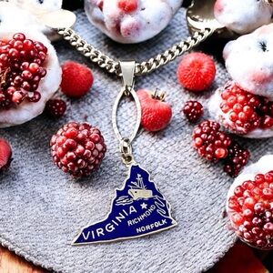 🆕 Virginia Pendant Necklace Enamel/Stainless Steel